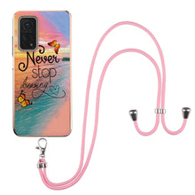 Load image into Gallery viewer, Electroplating Pattern IMD TPU Shockproof Case with Neck Lanyard, For Xiaomi Mi 11i / Poco F3, For Xiaomi Poco M3 / Redmi Note 9 4G, For Xiaomi Redmi 9A, For Xiaomi Mi 10 Lite 5G, For Xiaomi Mi 10T Lite 5G, For Xiaomi Mi 10T 5G / 10T Pro 5G            ...