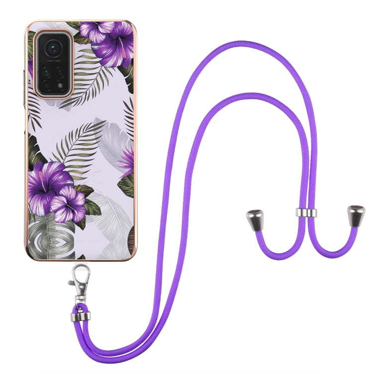 Electroplating Pattern IMD TPU Shockproof Case with Neck Lanyard, For Xiaomi Mi 11i / Poco F3, For Xiaomi Poco M3 / Redmi Note 9 4G, For Xiaomi Redmi 9A, For Xiaomi Mi 10 Lite 5G, For Xiaomi Mi 10T Lite 5G, For Xiaomi Mi 10T 5G / 10T Pro 5G            ...