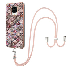 Load image into Gallery viewer, Electroplating Pattern IMD TPU Shockproof Case with Neck Lanyard, For Xiaomi Mi 11i / Poco F3, For Xiaomi Poco M3 / Redmi Note 9 4G, For Xiaomi Redmi 9A, For Xiaomi Mi 10 Lite 5G, For Xiaomi Mi 10T Lite 5G, For Xiaomi Mi 10T 5G / 10T Pro 5G            ...