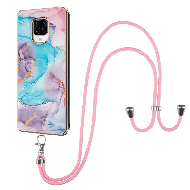 Electroplating Pattern IMD TPU Shockproof Case with Neck Lanyard, For Xiaomi Mi 11i / Poco F3, For Xiaomi Poco M3 / Redmi Note 9 4G, For Xiaomi Redmi 9A, For Xiaomi Mi 10 Lite 5G, For Xiaomi Mi 10T Lite 5G, For Xiaomi Mi 10T 5G / 10T Pro 5G            ...