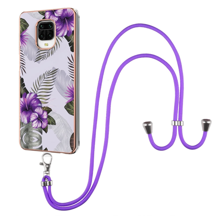 Electroplating Pattern IMD TPU Shockproof Case with Neck Lanyard, For Xiaomi Mi 11i / Poco F3, For Xiaomi Poco M3 / Redmi Note 9 4G, For Xiaomi Redmi 9A, For Xiaomi Mi 10 Lite 5G, For Xiaomi Mi 10T Lite 5G, For Xiaomi Mi 10T 5G / 10T Pro 5G            ...