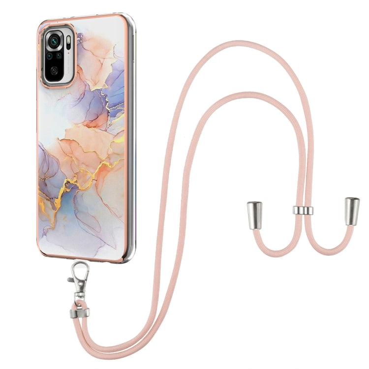 Electroplating Pattern IMD TPU Shockproof Case with Neck Lanyard, For Xiaomi Mi 11i / Poco F3, For Xiaomi Poco M3 / Redmi Note 9 4G, For Xiaomi Redmi 9A, For Xiaomi Mi 10 Lite 5G, For Xiaomi Mi 10T Lite 5G, For Xiaomi Mi 10T 5G / 10T Pro 5G            ...