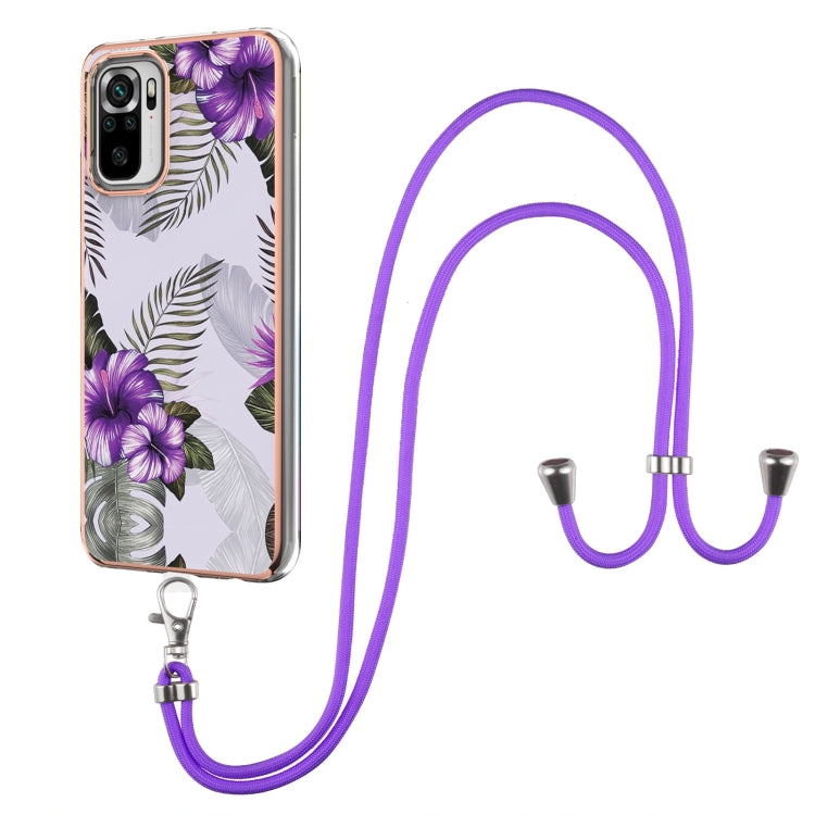 Electroplating Pattern IMD TPU Shockproof Case with Neck Lanyard, For Xiaomi Mi 11i / Poco F3, For Xiaomi Poco M3 / Redmi Note 9 4G, For Xiaomi Redmi 9A, For Xiaomi Mi 10 Lite 5G, For Xiaomi Mi 10T Lite 5G, For Xiaomi Mi 10T 5G / 10T Pro 5G            ...
