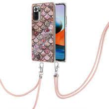 Load image into Gallery viewer, Electroplating Pattern IMD TPU Shockproof Case with Neck Lanyard, For Xiaomi Redmi Note 10 Pro / 10 Pro Max, For Xiaomi Poco X3 NFC