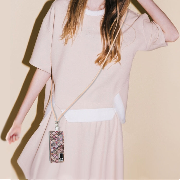 Electroplating Pattern IMD TPU Shockproof Case with Neck Lanyard, For Xiaomi Redmi Note 10 Pro / 10 Pro Max, For Xiaomi Poco X3 NFC