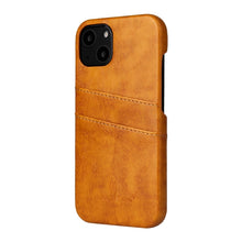 Load image into Gallery viewer, Fierre Shann Retro Oil Wax Texture PU Leather Case with Card Slots, For iPhone 13, For iPhone 13 Mini, For iPhone 13 Pro, For iPhone 13 Pro Max