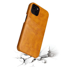 Load image into Gallery viewer, Fierre Shann Retro Oil Wax Texture PU Leather Case with Card Slots, For iPhone 13, For iPhone 13 Mini, For iPhone 13 Pro, For iPhone 13 Pro Max