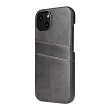 Load image into Gallery viewer, Fierre Shann Retro Oil Wax Texture PU Leather Case with Card Slots, For iPhone 13, For iPhone 13 Mini, For iPhone 13 Pro, For iPhone 13 Pro Max