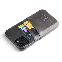 Load image into Gallery viewer, Fierre Shann Retro Oil Wax Texture PU Leather Case with Card Slots, For iPhone 13, For iPhone 13 Mini, For iPhone 13 Pro, For iPhone 13 Pro Max