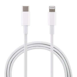 12W 5V/2A USB-C / Type-C to 8 Pin PD Fast Charging Cable, Cable Length: 1m