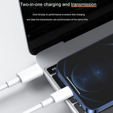 Load image into Gallery viewer, 12W 5V/2A USB-C / Type-C to 8 Pin PD Fast Charging Cable, Cable Length: 1m, 12W 5V/2A