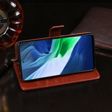 Load image into Gallery viewer, idewei Crazy Horse Texture Horizontal Flip Leather Case with Holder &amp; Card Slots &amp; Wallet, For Infinix Note 10, For Nokia XR20 5G, For OPPO Reno6 Z 5G, For Oukitel C21 Pro, For Xiaomi Mix 4, For Xiaomi Poco X3 GT