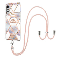 Load image into Gallery viewer, Electroplating Splicing Marble Flower Pattern TPU Shockproof Case with Lanyard, For LG Velvet 4G / Velvet 5G / G9, For Motorola Moto G Play 2021, For Motorola Moto G Power 2021, For Motorola Moto G Stylus 2021