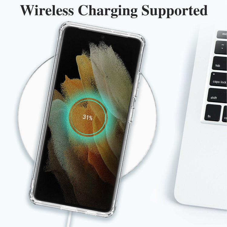 Crystal Clear Shockproof PC + TPU Protective Case, For Samsung Galaxy S21 5G, For Samsung Galaxy S21+ 5G, For Samsung Galaxy S21 Ultra 5G