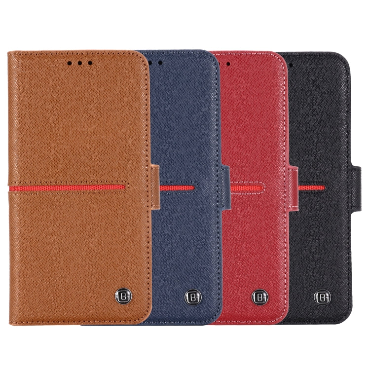 GEBEI Top-grain Leather Horizontal Flip Protective Case with Holder & Card Slots & Wallet & Photo Frame