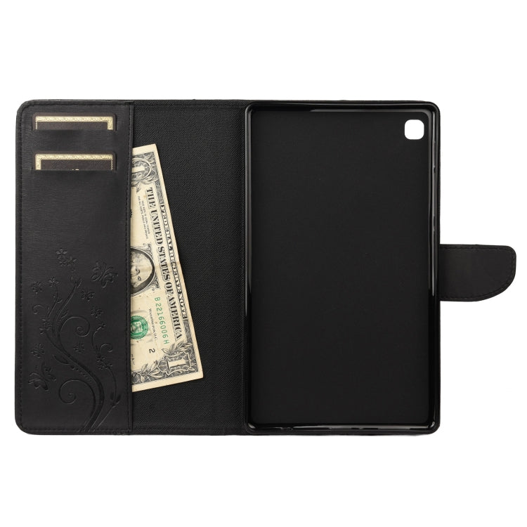 Butterfly Flower Embossing Pattern Horizontal Flip Leather Case with Holder & Card Slots & Wallet, For Samsung Galaxy Tab A7 Lite / T220, For Samsung Galaxy Tab S6 Lite / P610