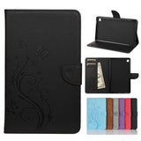 Butterfly Flower Embossing Pattern Horizontal Flip Leather Case with Holder & Card Slots & Wallet, For Samsung Galaxy Tab A7 Lite / T220, For Samsung Galaxy Tab S6 Lite / P610