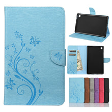Load image into Gallery viewer, Butterfly Flower Embossing Pattern Horizontal Flip Leather Case with Holder &amp; Card Slots &amp; Wallet, For Samsung Galaxy Tab A7 Lite / T220, For Samsung Galaxy Tab S6 Lite / P610