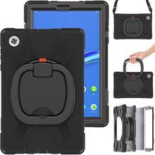 Load image into Gallery viewer, Silicone + PC Protective Case with Holder &amp; Shoulder Strap, For Lenovo Tab M10 HD 2020 X306X/F, For Lenovo Tab M10 Plus, For Lenovo XiaoXin Pad 11 / Pad 11 Plus 2021 / Pad 2022, For Samsung Galaxy Tab Active Pro / 4 Pro / 5 Pro                         ...