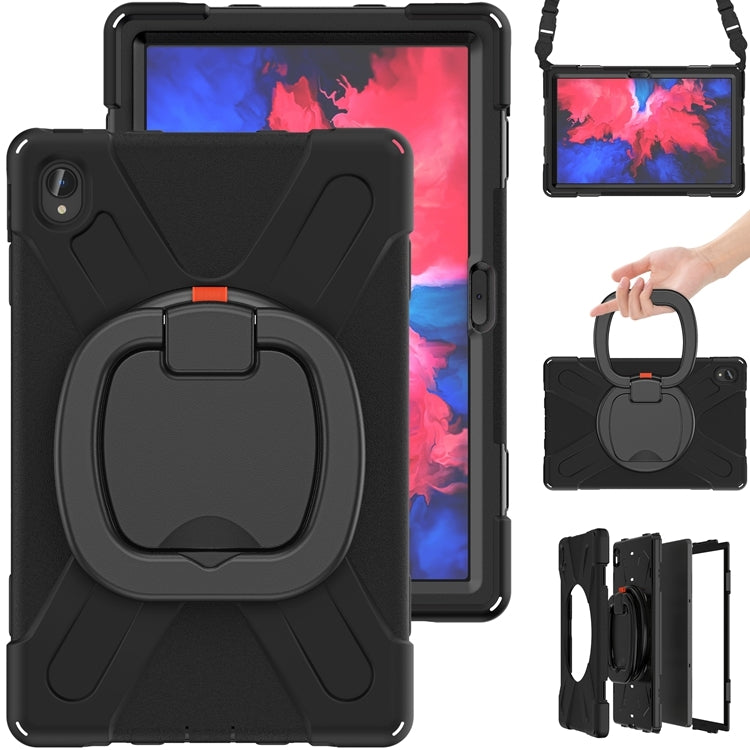 Silicone + PC Protective Case with Holder & Shoulder Strap, For Lenovo Tab M10 HD 2020 X306X/F, For Lenovo Tab M10 Plus, For Lenovo XiaoXin Pad 11 / Pad 11 Plus 2021 / Pad 2022, For Samsung Galaxy Tab Active Pro / 4 Pro / 5 Pro                         ...
