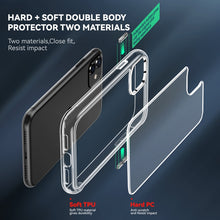 Load image into Gallery viewer, TPU + PC Transparent Shockproof Protective Case, For iPhone 11, For iPhone 11 Pro Max, For iPhone 12 Pro Max, For iPhone 12 Pro, For iPhone 12