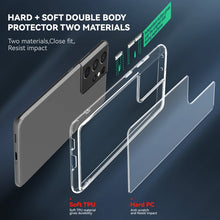 Load image into Gallery viewer, TPU + PC Transparent Shockproof Protective Case, For Samsung Galaxy S21 Ultra 5G, For Samsung Galaxy A12, For Samsung Galaxy A32 5G, For Samsung Galaxy S21 5G, For Samsung Galaxy S21 FE, For Samsung Galaxy S21+ 5G