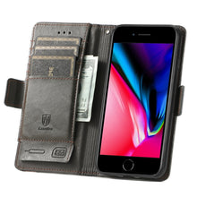 Load image into Gallery viewer, CaseNeo Business Splicing Dual Magnetic Buckle Horizontal Flip PU Leather Case with Holder &amp; Card Slots &amp; Wallet, For iPhone 6, For iPhone 7 / 8 / SE(2020), For iPhone 13, For iPhone 13 Pro Max