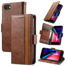 Load image into Gallery viewer, CaseNeo Business Splicing Dual Magnetic Buckle Horizontal Flip PU Leather Case with Holder &amp; Card Slots &amp; Wallet, For iPhone 6, For iPhone 7 / 8 / SE(2020), For iPhone 13, For iPhone 13 Pro Max