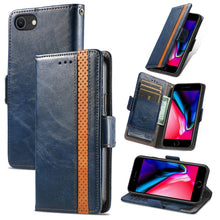 Load image into Gallery viewer, CaseNeo Business Splicing Dual Magnetic Buckle Horizontal Flip PU Leather Case with Holder &amp; Card Slots &amp; Wallet, For iPhone 6, For iPhone 7 / 8 / SE(2020), For iPhone 13, For iPhone 13 Pro Max