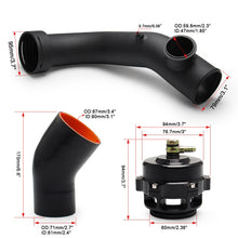 Load image into Gallery viewer, Car Modified 50mm Turbo Intake Pipe Kit for BMW N54 E88 E90, JQG1006-BK