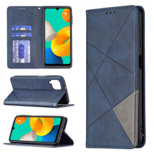 Load image into Gallery viewer, Rhombus Texture Horizontal Flip Magnetic Leather Case with Holder &amp; Card Slots, For Samsung Galaxy M32