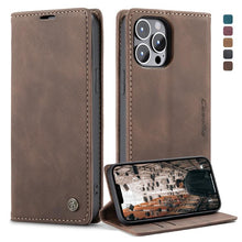 Load image into Gallery viewer, CaseMe-013 Multifunctional Retro Frosted Horizontal Flip Leather Case with Card Slot &amp; Holder &amp; Wallet, For iPhone 13 mini, For iPhone 13, For iPhone 13 Pro, For iPhone 13 Pro Max