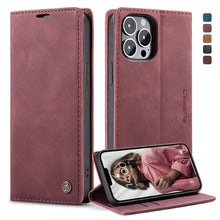 Load image into Gallery viewer, CaseMe-013 Multifunctional Retro Frosted Horizontal Flip Leather Case with Card Slot &amp; Holder &amp; Wallet, For iPhone 13 mini, For iPhone 13, For iPhone 13 Pro, For iPhone 13 Pro Max