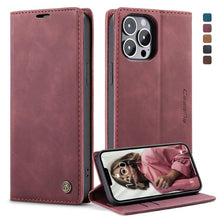 Load image into Gallery viewer, CaseMe-013 Multifunctional Retro Frosted Horizontal Flip Leather Case with Card Slot &amp; Holder &amp; Wallet, For iPhone 13 mini, For iPhone 13, For iPhone 13 Pro, For iPhone 13 Pro Max