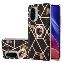 Load image into Gallery viewer, Electroplating Splicing Marble Flower Pattern TPU Shockproof Case with Rhinestone Ring Holder, For Xiaomi Mi 11i, For Xiaomi Poco M3, For Xiaomi Redmi 9A, For Xiaomi Mi 10 Lite, For Xiaomi Mi 10T Lite, For Xiaomi Mi 10T / Mi 10T Pro                    ...