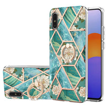 Load image into Gallery viewer, Electroplating Splicing Marble Flower Pattern TPU Shockproof Case with Rhinestone Ring Holder, For Xiaomi Mi 11i, For Xiaomi Poco M3, For Xiaomi Redmi 9A, For Xiaomi Mi 10 Lite, For Xiaomi Mi 10T Lite, For Xiaomi Mi 10T / Mi 10T Pro                    ...