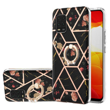 Load image into Gallery viewer, Electroplating Splicing Marble Flower Pattern TPU Shockproof Case with Rhinestone Ring Holder, For Xiaomi Mi 11i, For Xiaomi Poco M3, For Xiaomi Redmi 9A, For Xiaomi Mi 10 Lite, For Xiaomi Mi 10T Lite, For Xiaomi Mi 10T / Mi 10T Pro                    ...