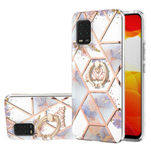 Load image into Gallery viewer, Electroplating Splicing Marble Flower Pattern TPU Shockproof Case with Rhinestone Ring Holder, For Xiaomi Mi 11i, For Xiaomi Poco M3, For Xiaomi Redmi 9A, For Xiaomi Mi 10 Lite, For Xiaomi Mi 10T Lite, For Xiaomi Mi 10T / Mi 10T Pro                    ...