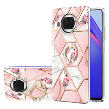 Load image into Gallery viewer, Electroplating Splicing Marble Flower Pattern TPU Shockproof Case with Rhinestone Ring Holder, For Xiaomi Mi 11i, For Xiaomi Poco M3, For Xiaomi Redmi 9A, For Xiaomi Mi 10 Lite, For Xiaomi Mi 10T Lite, For Xiaomi Mi 10T / Mi 10T Pro                    ...