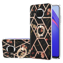 Load image into Gallery viewer, Electroplating Splicing Marble Flower Pattern TPU Shockproof Case with Rhinestone Ring Holder, For Xiaomi Mi 11i, For Xiaomi Poco M3, For Xiaomi Redmi 9A, For Xiaomi Mi 10 Lite, For Xiaomi Mi 10T Lite, For Xiaomi Mi 10T / Mi 10T Pro                    ...