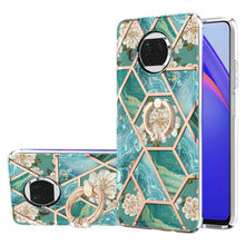 Load image into Gallery viewer, Electroplating Splicing Marble Flower Pattern TPU Shockproof Case with Rhinestone Ring Holder, For Xiaomi Mi 11i, For Xiaomi Poco M3, For Xiaomi Redmi 9A, For Xiaomi Mi 10 Lite, For Xiaomi Mi 10T Lite, For Xiaomi Mi 10T / Mi 10T Pro                    ...