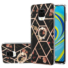 Load image into Gallery viewer, Electroplating Splicing Marble Flower Pattern TPU Shockproof Case with Rhinestone Ring Holder, For Xiaomi Mi 11i, For Xiaomi Poco M3, For Xiaomi Redmi 9A, For Xiaomi Mi 10 Lite, For Xiaomi Mi 10T Lite, For Xiaomi Mi 10T / Mi 10T Pro                    ...
