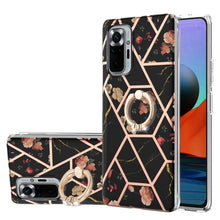 Load image into Gallery viewer, Electroplating Splicing Marble Flower Pattern TPU Shockproof Case with Rhinestone Ring Holder, For Xiaomi Mi 11i, For Xiaomi Poco M3, For Xiaomi Redmi 9A, For Xiaomi Mi 10 Lite, For Xiaomi Mi 10T Lite, For Xiaomi Mi 10T / Mi 10T Pro                    ...