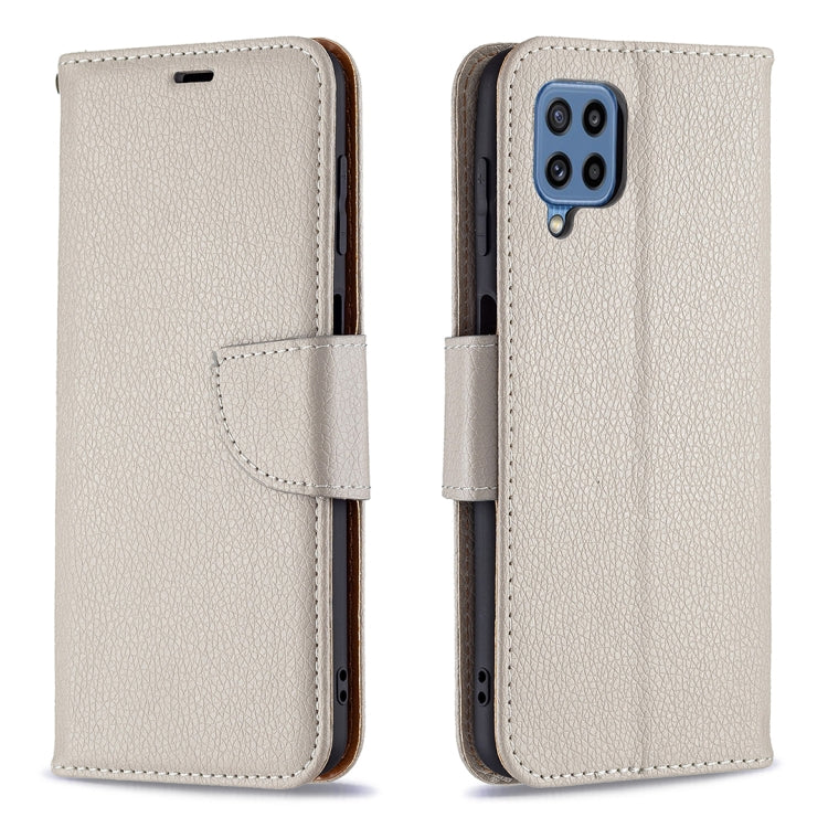 Litchi Texture Pure Color Horizontal Flip Leather Case with Holder & Card Slots & Wallet & Lanyard, For Samsung Galaxy M32