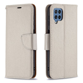Litchi Texture Pure Color Horizontal Flip Leather Case with Holder & Card Slots & Wallet & Lanyard, For Samsung Galaxy M32