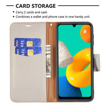 Load image into Gallery viewer, Litchi Texture Pure Color Horizontal Flip Leather Case with Holder &amp; Card Slots &amp; Wallet &amp; Lanyard, For Samsung Galaxy M32