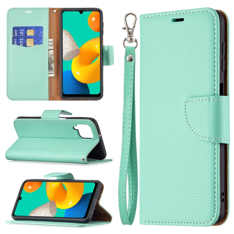 Litchi Texture Pure Color Horizontal Flip Leather Case with Holder & Card Slots & Wallet & Lanyard, For Samsung Galaxy M32