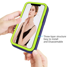 Load image into Gallery viewer, Wave Pattern 3 in 1 Silicone + PC Shockproof Protective Case, For iPhone 13 mini, For iPhone 13, For iPhone 13 Pro, For iPhone 13 Pro Max