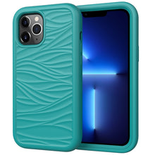 Load image into Gallery viewer, Wave Pattern 3 in 1 Silicone + PC Shockproof Protective Case, For iPhone 13 mini, For iPhone 13, For iPhone 13 Pro, For iPhone 13 Pro Max