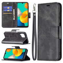Load image into Gallery viewer, Retro Lambskin Texture Pure Color Horizontal Flip PU Leather Case with Holder &amp; Card Slots &amp; Wallet &amp; Lanyard, For Samsung Galaxy M32